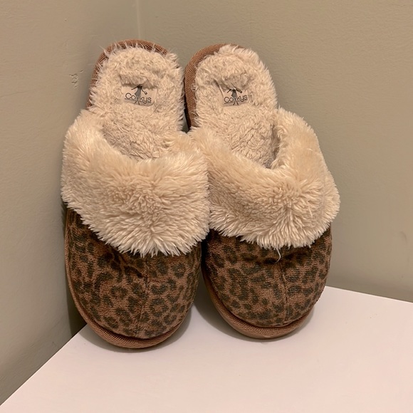 Corkys girls slippers, leopard print, size 3 - Picture 7 of 8